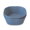 Set van 2 vierkante kommetjes - Twilight blue 